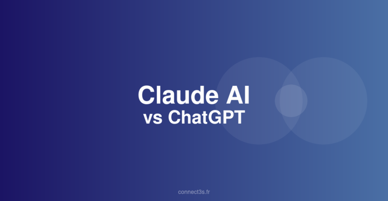 Illustration Claude AI vs ChatGPT - Connect 3S