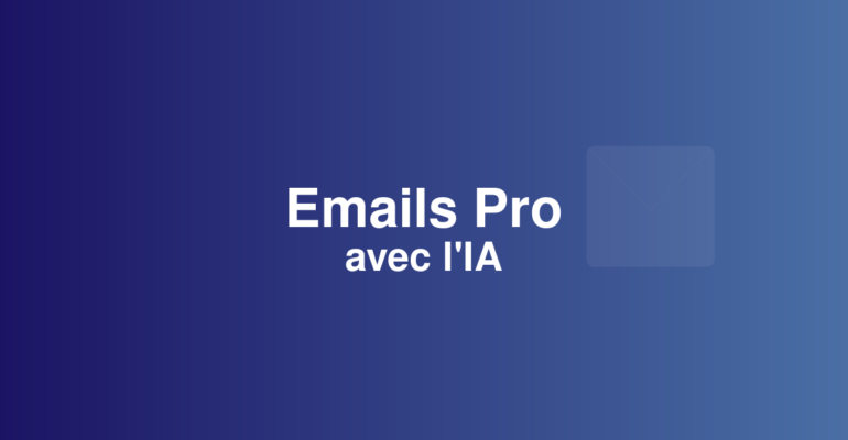 Illustration Emails professionnels avec IA - Connect 3S