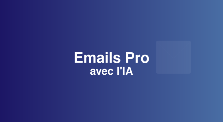Illustration Emails professionnels avec IA - Connect 3S