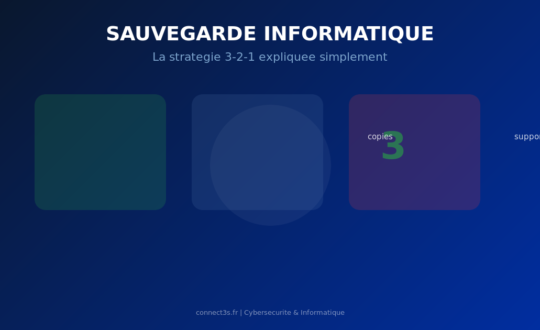 Sauvegarde Informatique 3 2 1