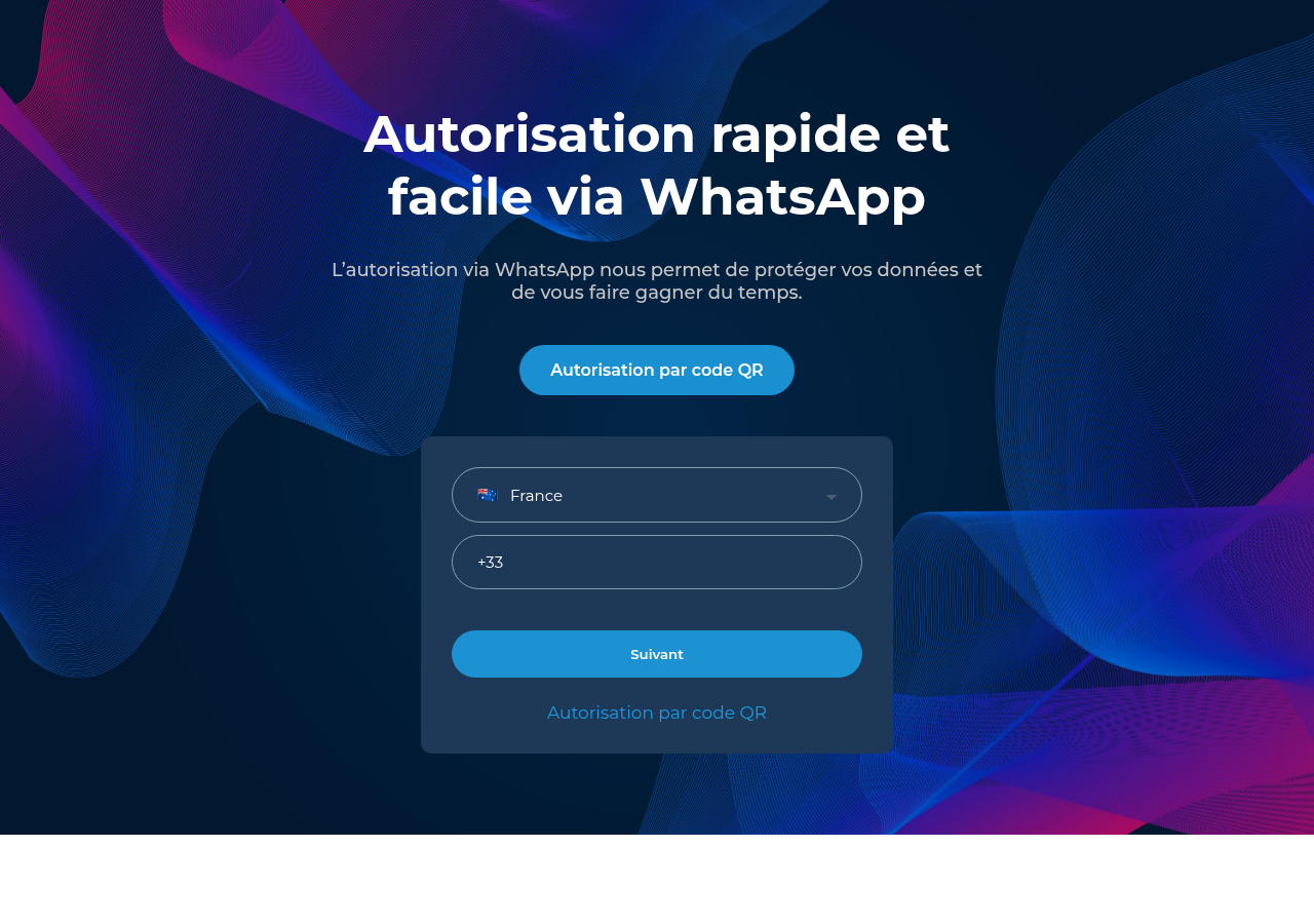 Ecran de phishing 'Autorisation via WhatsApp' demandant le numero de telephone du collaborateur sous pretexte de valider le vote