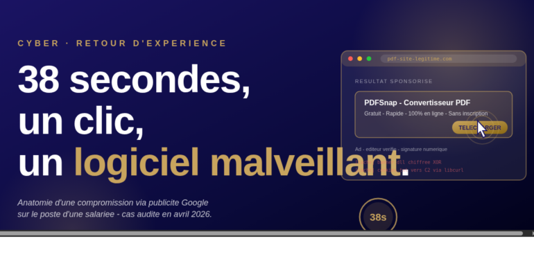 38 secondes un clic un logiciel malveillant — Retour incident Connect 3S