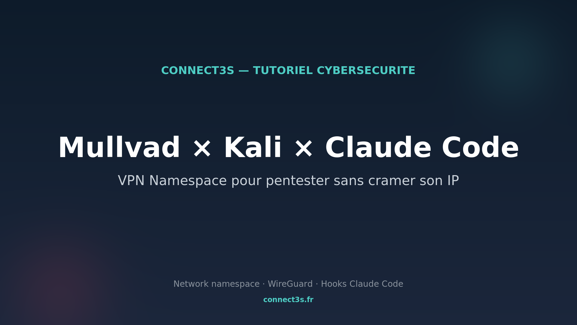 Mullvad + Kali + Claude Code : pentest sans cramer son IP